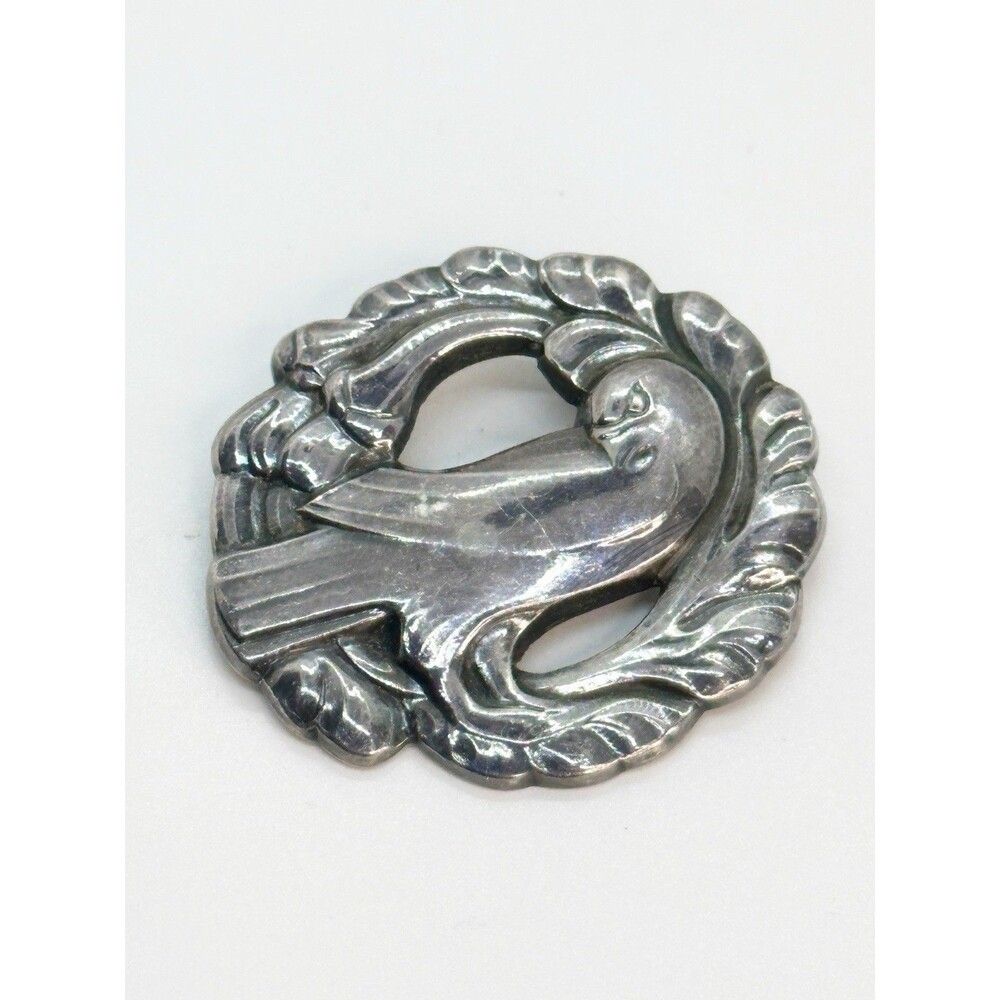 Vintage Georg Jensen Sterling Silver Dove Brooch Denmark #165